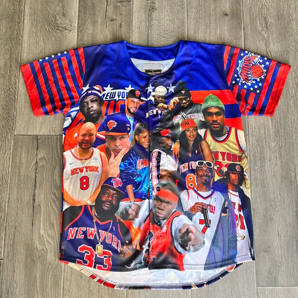 Hip Hop Loves the Knicks (baseball jersey)